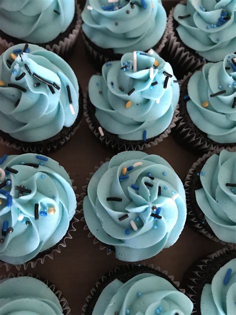 Blue Cupcakes Blue Cupcakes Desserts Cupcakes