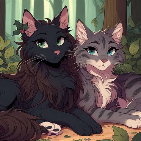 Hollyleaf And Cinderheart In 2024 Warrior Cat Oc Warrior Cats Art Warrior Cat Drawings