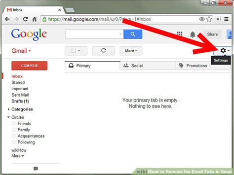 How To Remove The Email Tabs In Gmail 5 Steps With Pictures