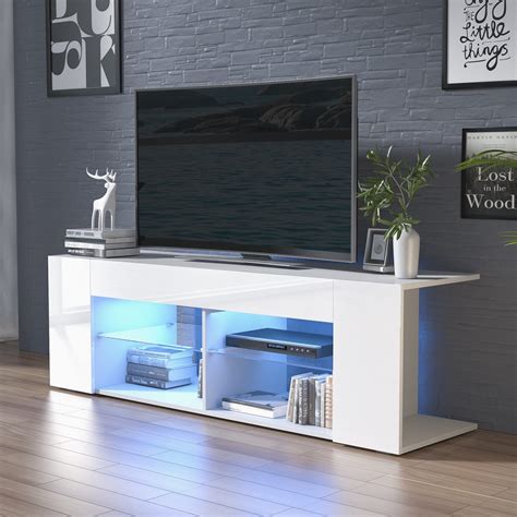 Buy Cozy Castle White Tv Stand For 50556065 Inch Tv Entertainment