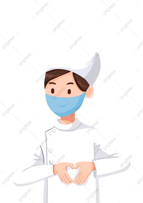Gambar Topeng Ilustrasi Kartun Perawat Dokter Dokter Perawatan Medis