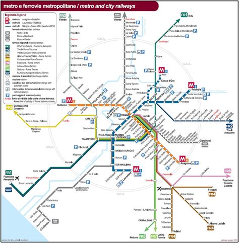 Plan Du M Tro De Rome Rome Roma Metro Subway Italie Croisieres