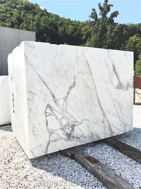 Bianco Carrara Marble Block From Italy