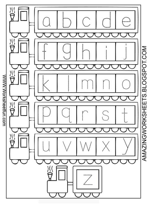 Alphabet Worksheets For Kindergarten A Z Worksheetfun Alphabet
