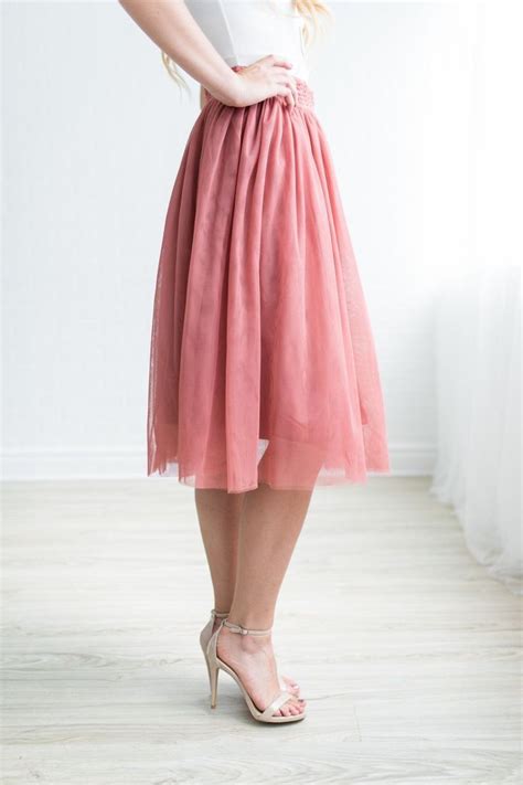 Winter Tulle Midi Skirt Tulle Midi Skirt Modest Dresses Fashion