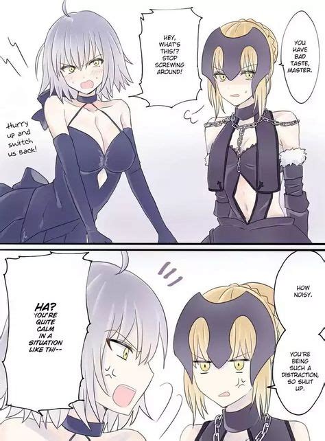 Jalter And Saber Alter With Images Fate Stay Night Anime Fate Stay
