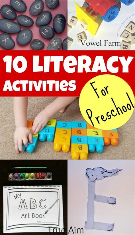 Preschool Literacy Activities And Moms Library 110 True Aim