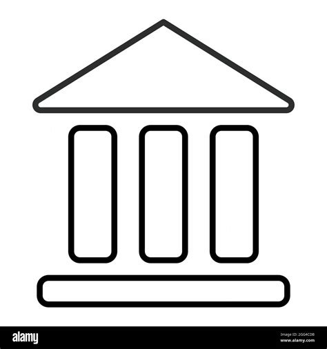 Icon Vector Of Building Line Style Simple Illustration Editable
