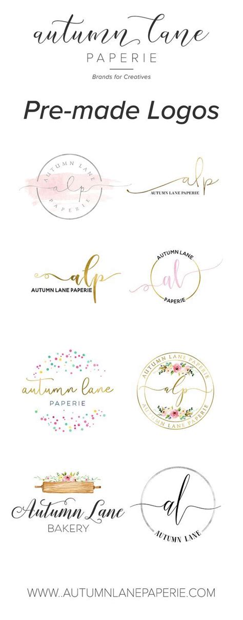 Premade Logos By Autumn Lane Paperie 1k Designs Logomarca Makeup