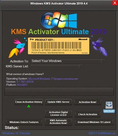 Windows KMS Activator Ultimate v Tool kích hoạt Windows Kênh Sinh Viên