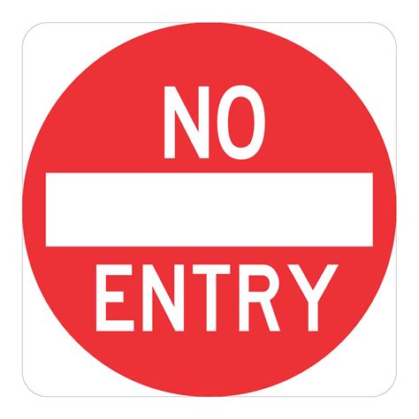 No Entry Sign Regulatory Buy Now Discount Safety Signs Australia