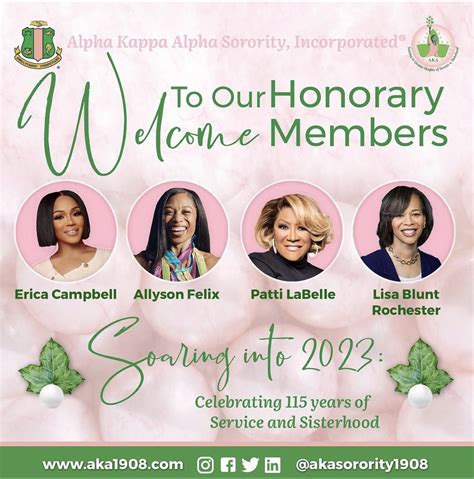Alpha Kappa Alpha Sorority Incorporated® Inducts Four Honorary Members