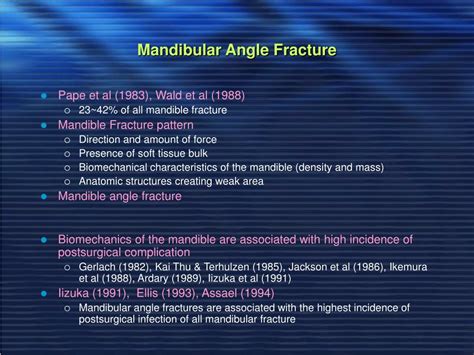 PPT Mandible Angle Fracture PowerPoint Presentation ID