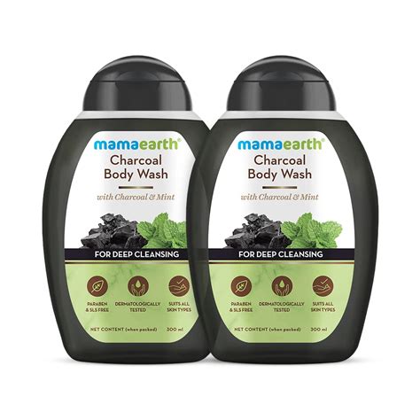 Buy Mamaearth Charcoal Body Wash With Charcoal And Mint For Deep