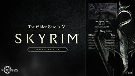 Special Edition Main Menu At Skyrim Nexus Mods And Community