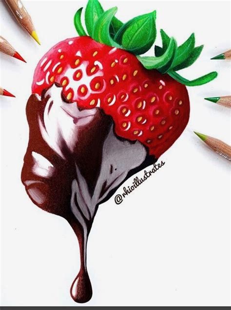 Pin By Grace Maxwell On Drawings In 2020 Color Pencil Art Fruits