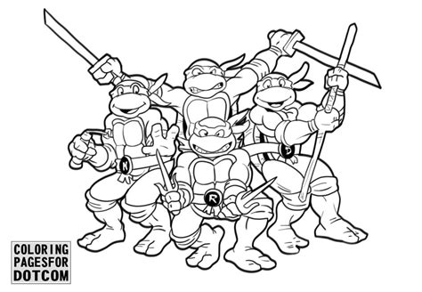ninja turtle printable colouring pages   clever roy blog