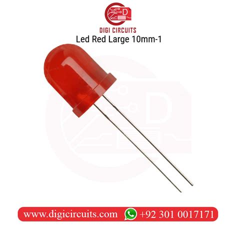 Led Red Large 10mm Digi Circuits
