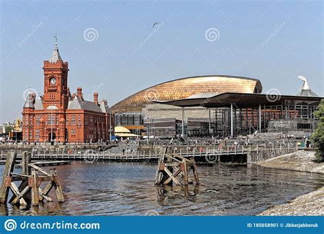 Cardiff Bay With Pierhead Building Senedd And Wales Millennium Centre