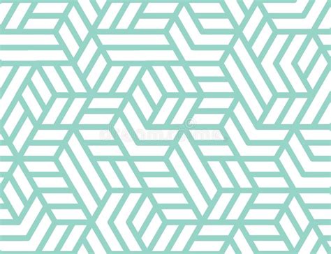Turquoise Abstract Linear Pattern Seamless Decorative Background For