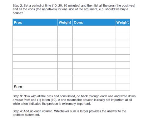 10 Free Pros And Cons List Templates In Excel Word ClickUp