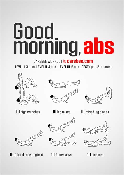 Not all ab exercises are created equal. Good Morning Abs Workout