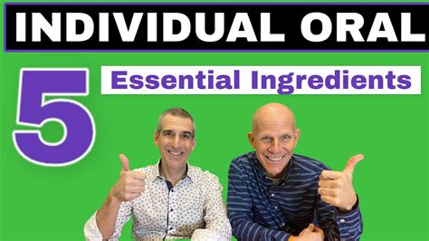 Ib English Individual Oral Five Essential Qualities Of The Io Youtube