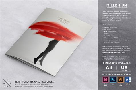 Fashion Catalogue/Brochure Template | Creative Illustrator Templates ...