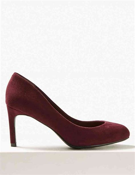Wide Fit Stiletto Heel Court Shoes M S Collection M S Heels
