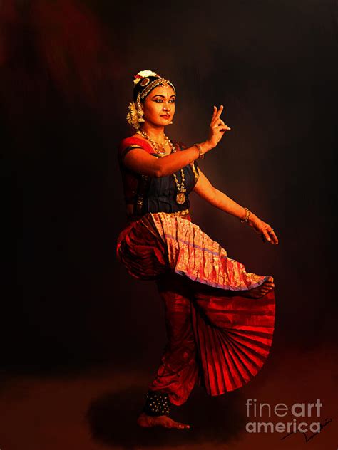 Indian Classical Dance Bharathanatyam Digital Art By Parappurathu
