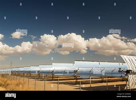 Kramer Junction The Worlds Second Largest Solar Thermal Power Station California Usa Stock