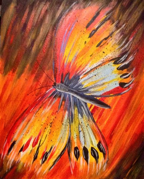 Abstract Butterfly Painting Acrylic Painting Inspired