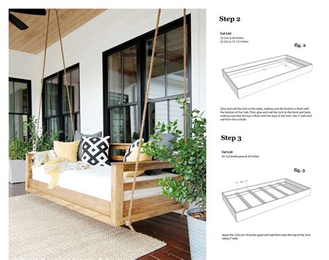 Porch Swing Bed Plan 1 Plank And Pillow