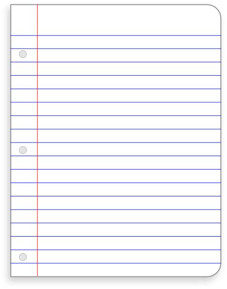 F/free Printable Wide Ruled Paper | Template Printable png image