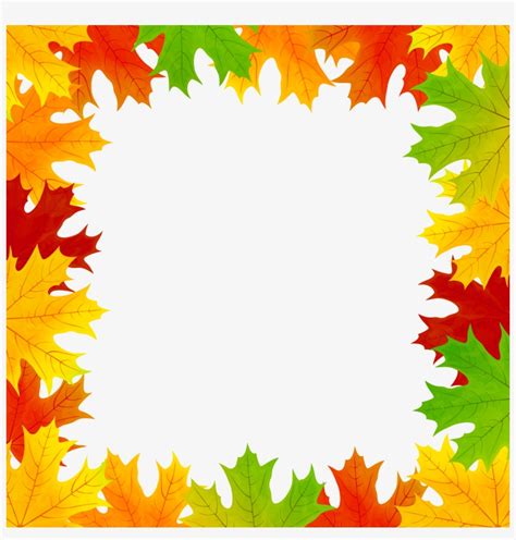 Fall Leaves Border Frame Png Clip Art Image Fall Leaf Border Free 03b