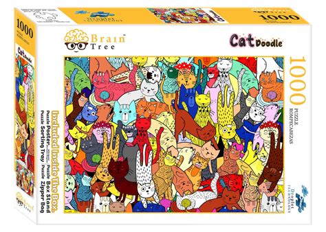 1000 Pieces Cat Doodle Jigsaw Puzzles Buy Cat Doodle Puzzle