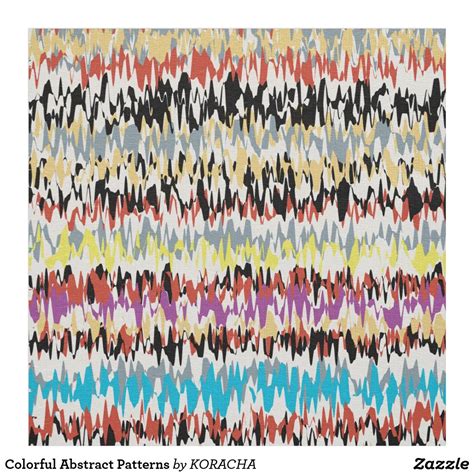 Colorful Abstract Patterns Fabric Fabric Abstract Pattern Fabric