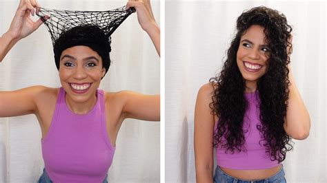 this curly hair technique called ‘net plopping promises to give you bouncy defined curls