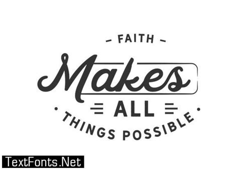Faith Makes All Things Possible Typography Graphic Templates 5047538