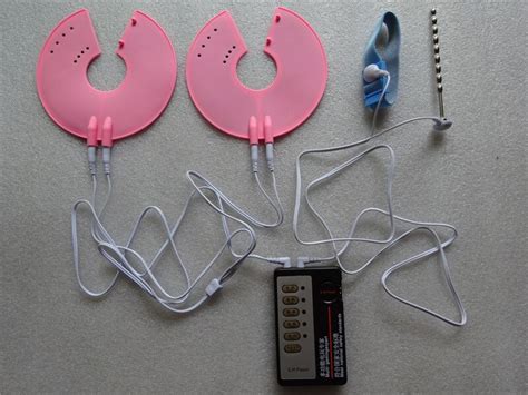 Electric Shock Kit Women Breasts Stimulators Men Conductive Tissue