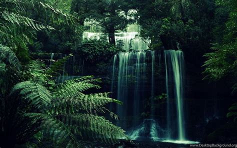 1366x768px 720p Free Download Jungle Waterfall Aesthetic Aesthetic