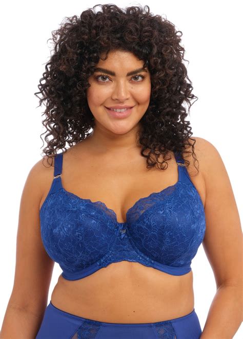 Elomi Brianna Underwired Padded Half Cup Bra Lapis Available At The Fitting Room