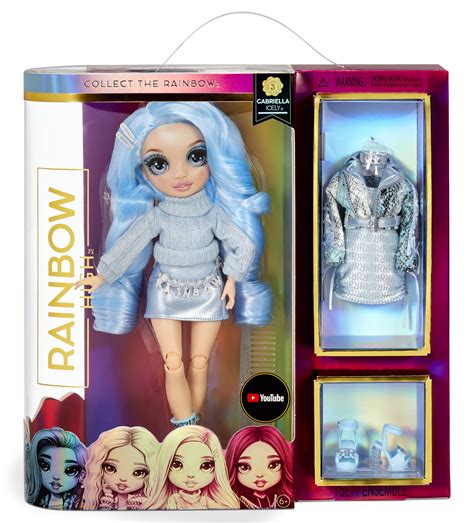 Rainbow High Gabriella Icely Ice Light Blue Fashion Doll With 2