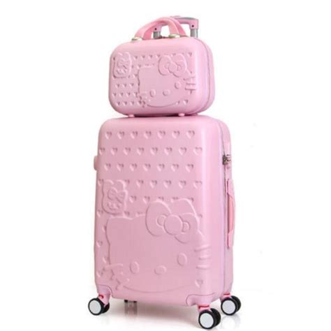 Travel Tale Abs Women Pink 28 Trolley Luggage Bag 20 Spinner Hello