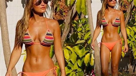Proud Sam Faiers Shows Off Incredible Results Of Gruelling Workout Regime In Skimpy Patterned