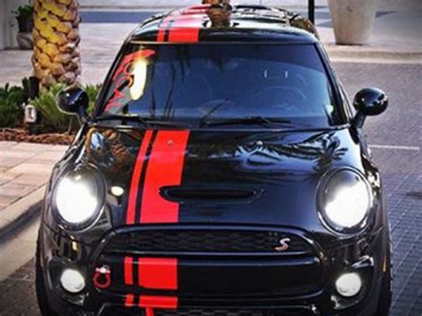 Front To Back Stripe Kit Decal Sticker Graphic Compatible With Mini