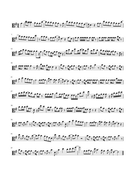 All Star Viola Sheet Music For Viola Solo