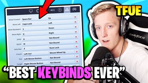 But you will need to enable sprint by default in your fortnite settings, which most players (including mongraal) use. FaZe TFUE REVEALS THE BEST FORTNITE KEYBINDS | Fortnite ...