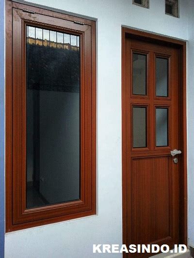 Tidak seperti jendela kayu pada umumnya yang rawan. Jasa Kusen Aluminium Urat Kayu Motif Menarik dan Harga ...