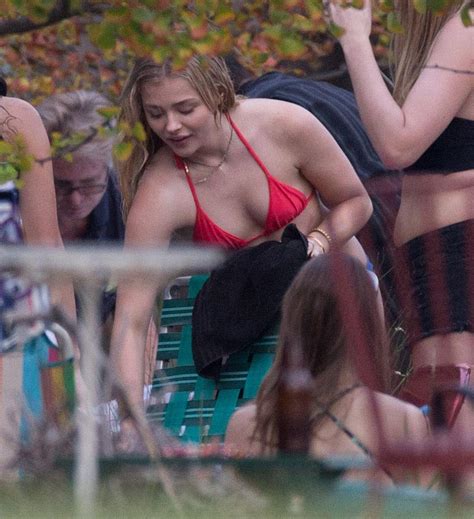 Chloe Grace Moretz Strips Down To Her Swimsuit On Set Of Neighbors 2